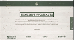 Desktop Screenshot of cafecuba.ch